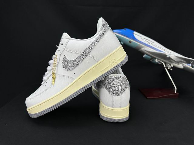 Cheap Nike Air Force 1 Gold microphone Shoes Men and Women-2